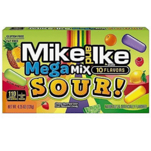 Mike And Ike Mega Mix Sour | 4.25 oz. Theater Box