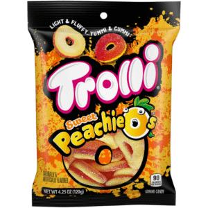 Trolli Peachie O's Peg Bag