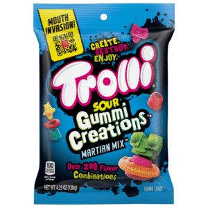 Trolli Sour Gummi Creatons Peg Bag