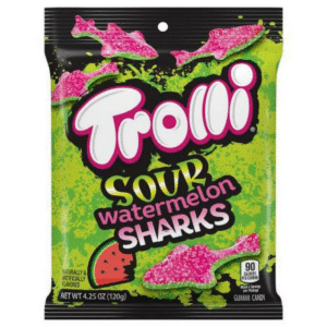 Trolli Sour Watrmelon Shark  Peg Bag