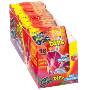 Pop Rocks Dips Sour Strawberry