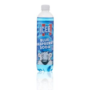ICEE SODA I7 OZ PLASTIC BOTTLE BLUE RASPBERRY