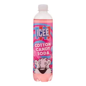 ICEE SODA I7 OZ PLASTIC BOTTLE COTTON CANDY