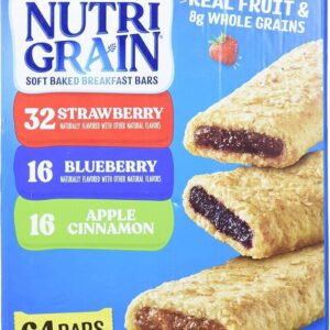 Nutri Grain | 64 Ct Assorted (32 Strawberry, 16 Blueberry, 16 Apple)