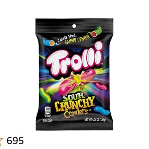 Trolli Sour Crunchy Crawlers  Peg Bag