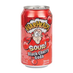 Warheads Sour Black Cherry Soda | 12 oz