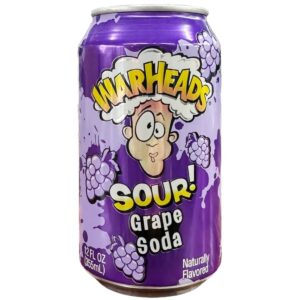 Warheads Sour Grape Soda | 12 oz
