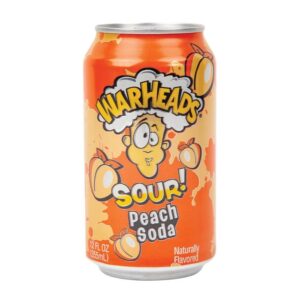 Warheads Sour Peach Soda | 12 oz
